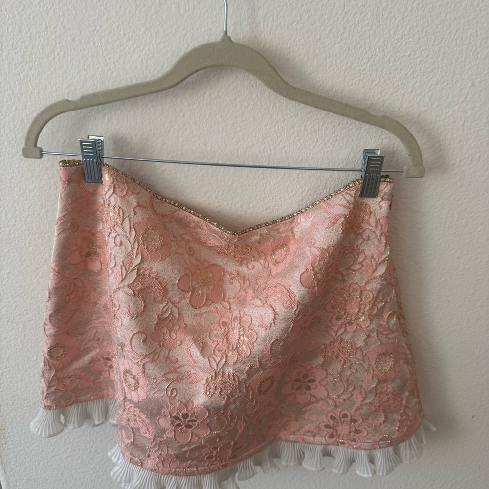 Urban Outfitters Pink Lace Trim skirt